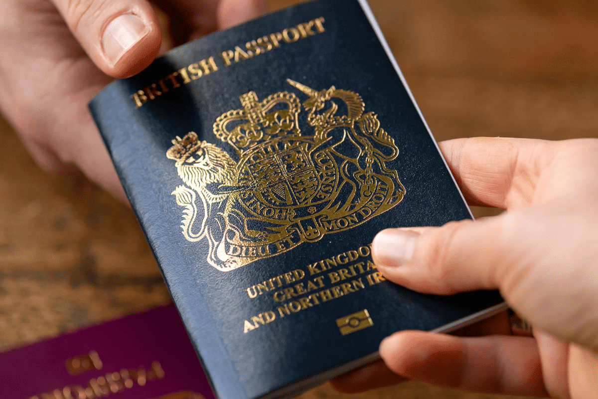 blue british passport