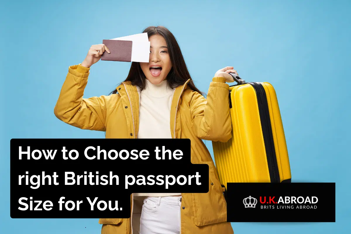 British Passport size