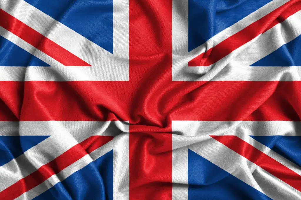 British flag representing UK passport turnaround time
