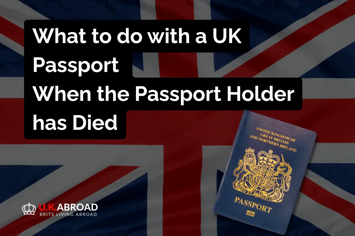 What to do with a passport when the passport holder has died