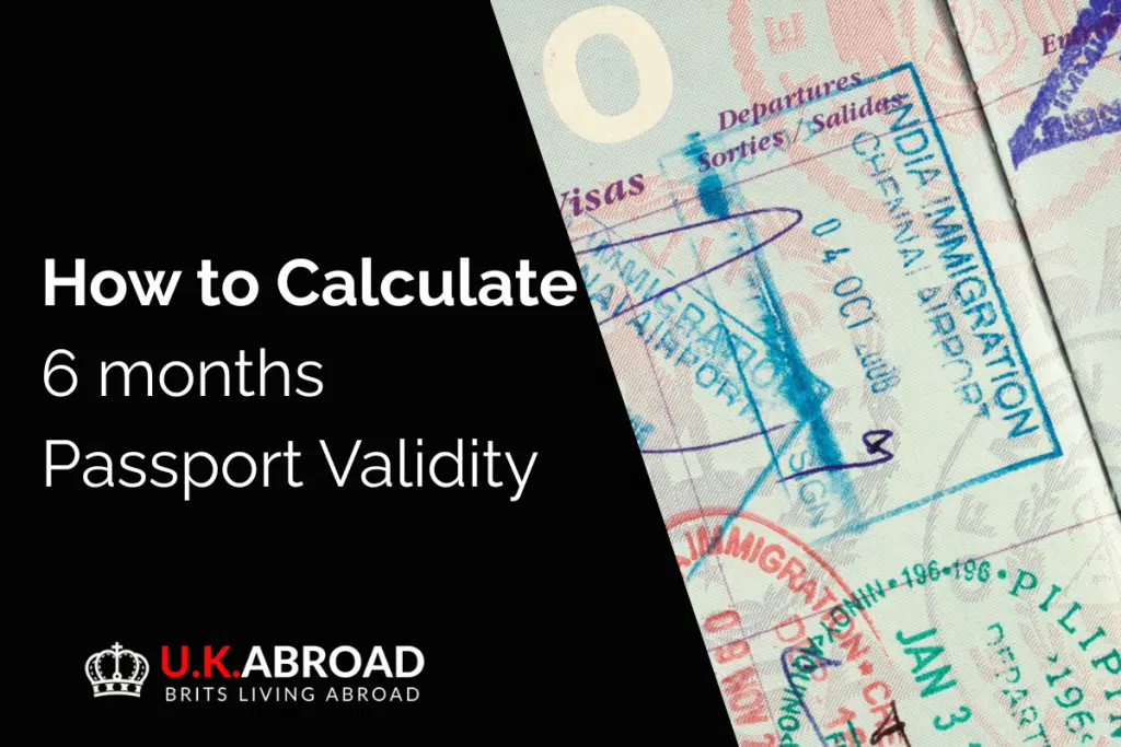 how to calculate 6 months passport validity