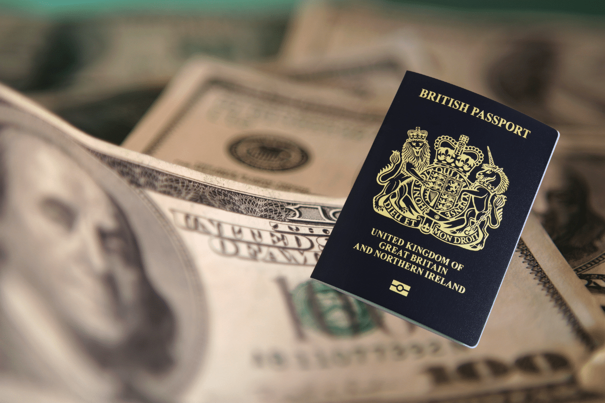 How much is a British passport in USD?