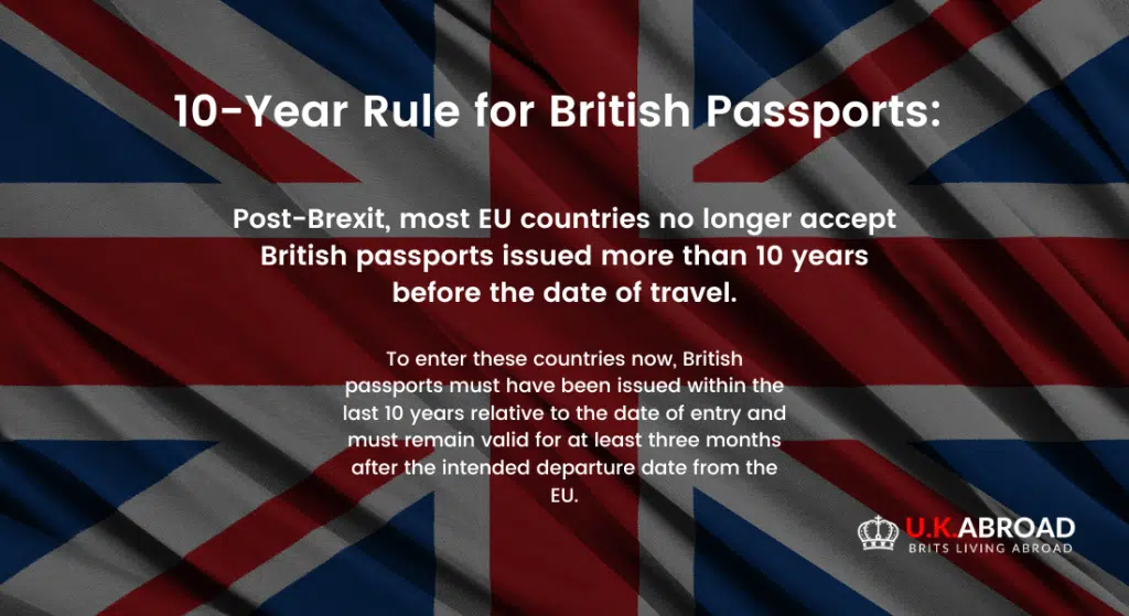 10-Year Rule for British Passports infographic to explain the new rule