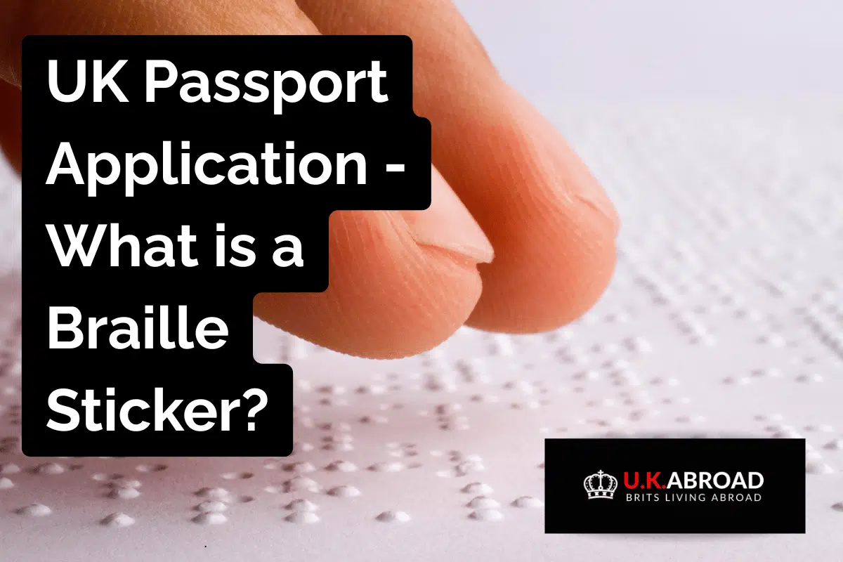 What is a Braille Sticker?