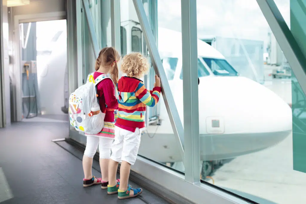 Children at airport