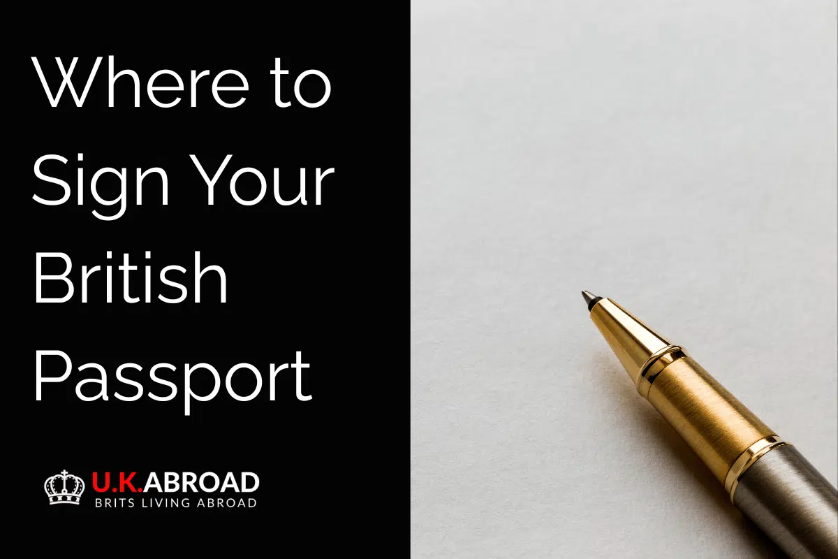 Sign British Passport