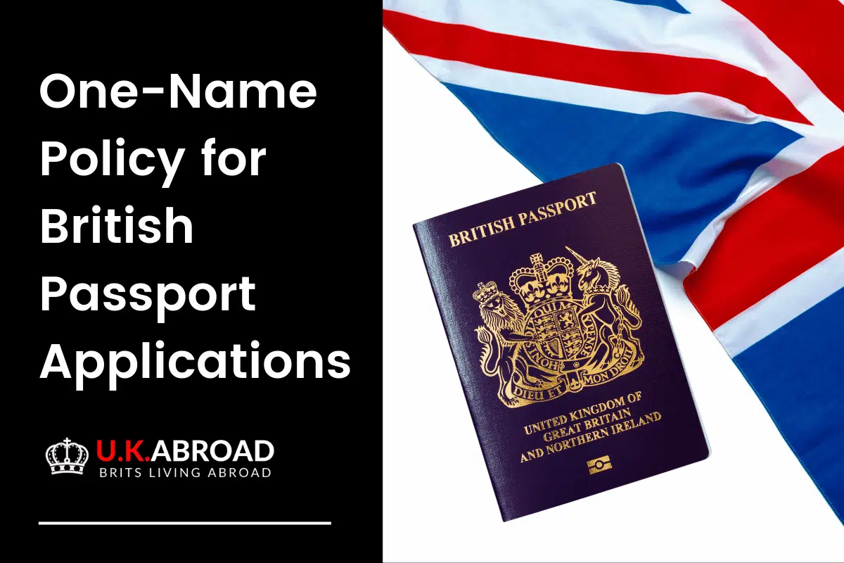 One-Name Policy for British Passport